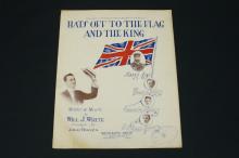 Sheet music, Hats Off to the Flag and the King.