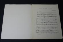 Sheet music, The Song of the Allies.