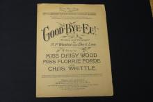 Sheet music, Good-Bye-Ee.