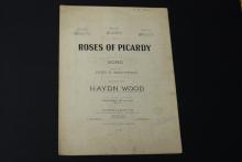 Sheet music, Roses of Picardy.