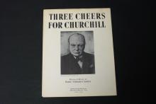 Sheet music, Three Cheers for Churchill.