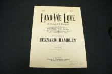 Sheet music, Land We Love.