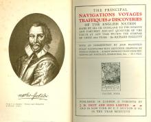 Principal navigations, voyages, traffiques & discoveries of the English nation made by sea or overland to the remote and farthest distant quarters of the earth at any time within the compass of these 1600 years / by Richard Hakluyt ; with an introduction  