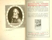 Principal navigations, voyages, traffiques & discoveries of the English nation made by sea or overland to the remote and farthest distant quarters of the earth at any time within the compass of these 1600 years / by Richard Hakluyt ; with an introduction  