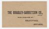 Envelope to The Bradley-Garretson Co. Limited  