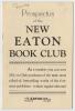 Front booklet cover of "Prospectus of the New Eaton Book Club", T. Eaton Co. Limited