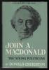 Front cover of "John A. Macdonald: The Young Politician" by Donald Creighton