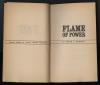 Title pages of "Flame of power" by Peter C. Newman