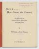 Sh-h-h .... here comes the censor! : an address to the Ontario Library Association, March 26, 1940 / by William Arthur Deacon