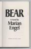 Title page of the preview copy of "Bear" by Marian Engel