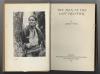 Two book pages, left side displaying Grey Owl, right side The Men of the Last Frontier.