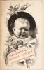 Illustration of a baby with caption "Link Smith, General Butcher, Collingwood Market"