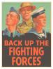 War poster, Back Up the Fighting Forces.