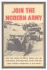 War poster, Join the Modern Army.