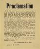 War poster, Proclamation du Le Commandant de la Ville. 